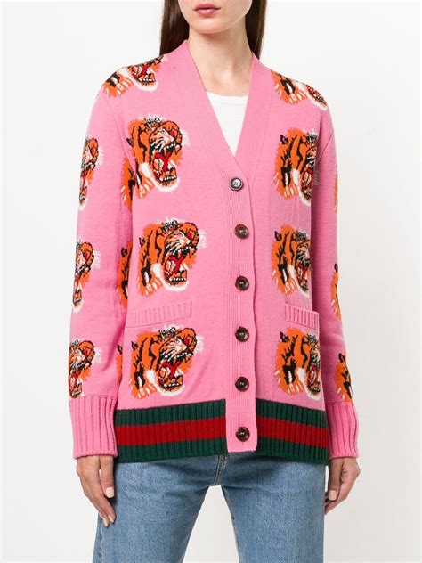 gucci tiger print cardigan|neiman marcus tiger cardigan.